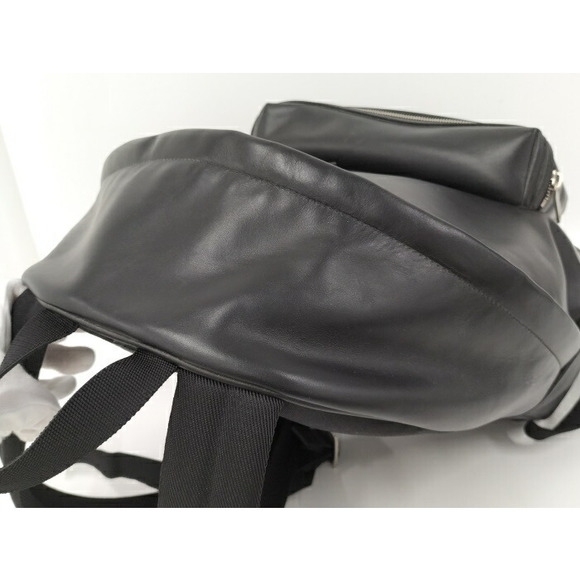 Saint Laurent City Leather Backpack Black - Picture 6 of 10